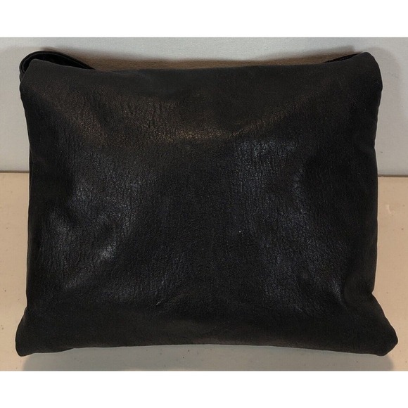 Roxy Vegan Leather Small Black Crossbody Purse Handbag With Fringe - Picture 2 of 9